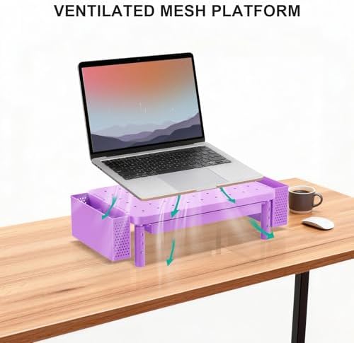 WALI Computer Monitor Stand with Storage and Pen Holder - Image 5