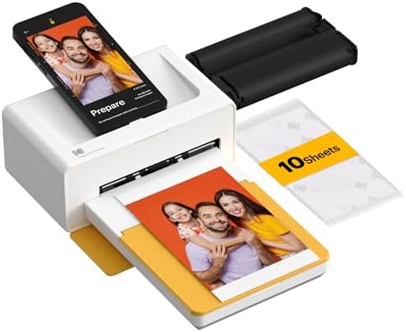 KODAK Dock Plus 4x6 Photo Printer, Smartphone Docking, 4PASS, 10 Sheets by Unknown