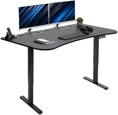 VIVO Black 63 x 32 in Standing Desk, DESK-KIT-E2B1B by VIVO