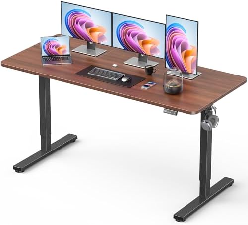 55" Large Electric Standing Desk Adjustable Height for Home Office by XyndyxErgonomicDesign