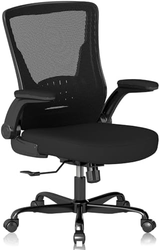 Ergonomic Office Chair, Comfy Mesh Desk Chair with Flip-up Armrests by VomenaSitinComfort