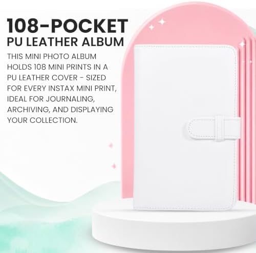 Fujifilm Instax Mini Link 3 Printer Clay White Bundled Film & Display Kit - Image 7