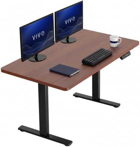 VIVO Dark Walnut 43 x 24 in Standing Desk, DESK-1B4D by VIVO