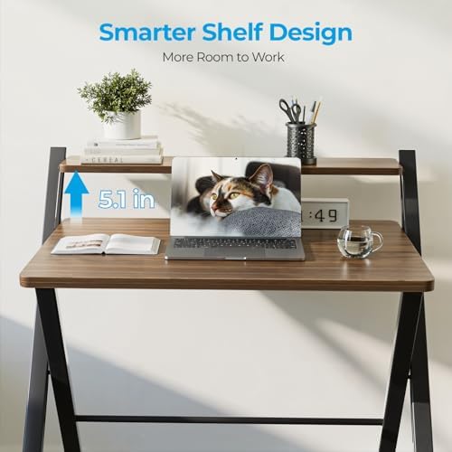GreenForest Folding Desk No Assembly, Sturdy Computer Desk for Small Spaces - Image 5