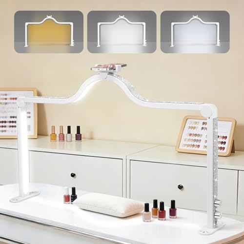 Arch Half Moon Light - Nail Lamp for Desk Foldable Nail Tech Light by LIARTY