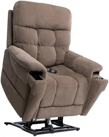 Pride Viva Lift Ultra Power Recliners - Lift Chair for Adults, 400 Lbs Weight Capacity, Lithium Battery Backup, 22.5" W x 21" D Comfort Seat, Medium, Trento Brown - PLR4955M by PrideMobility