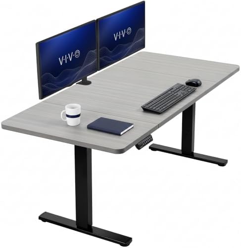 VIVO Dark Gray 60 x 30 in Standing Desk, DESK-KIT-1B6G-30 by VIVO