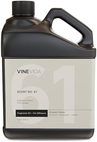 VINEVIDA [128 Fl Oz] Pina Colada Oil for Cold Air Diffusers, Essential Oils for Diffuser Oil Refill & Air Freshener Room Spray by VINEVIDA