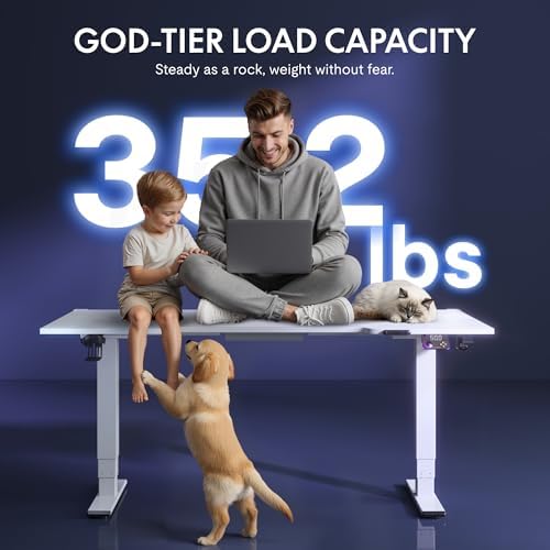 FLEXISPOT E6G CyberX 63" RGB LED Electric Spacious Gaming Standing Desk - Image 4