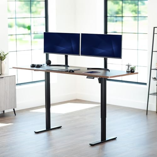 VIVO Rustic Vintage Brown 83 x 30 in Standing Desk, DESK-KIT-1B8N - Image 2