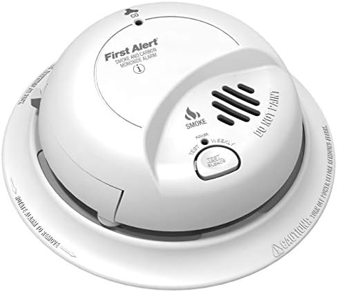 FIRST ALERT BRK SC9120FF Hardwired Smoke and Carbon Monoxide (CO) Detector with Battery Backup, 1 pack , White by FirstAlert