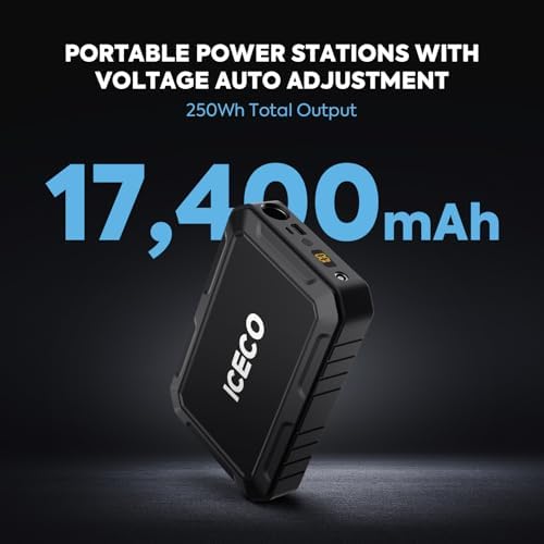 ICECO PB250 Portable Power Station, 250Wh Magnetic Power Bank, Outdoor Generator 12V Refrigerator, Mobile Lithium Battery Pack, for Home Backup Outdoor Emergency RV Van Hunting - Image 2