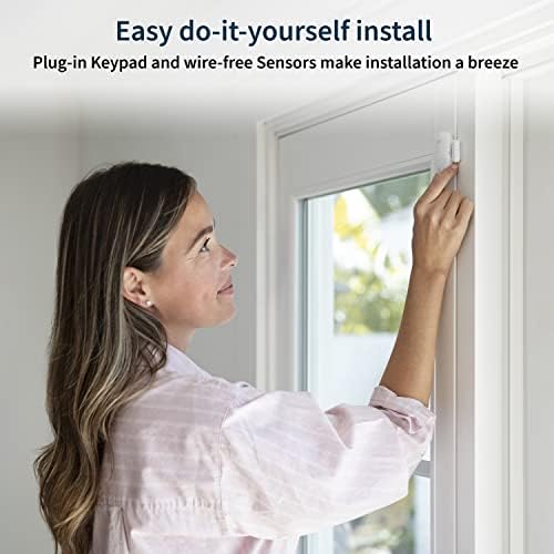 Arlo Home Security System - Alarm System with Wired Keypad Sensor Hub, 5 8-in-1 Sensors & Yard Sign - No Contract Required - DIY Installation - White, SS1501 - Image 2