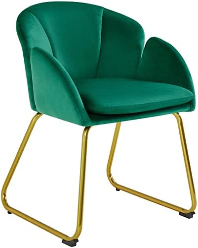 Yaheetech Flower Shape Vanity Chair with Petal Armrests, Green by Yaheetech