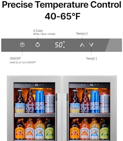 Ca'Lefort 30'' Beverage Refrigerator, 200 Can Beverage Fridge Under Counter - Image 3