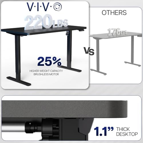 VIVO Rustic Vintage Brown 43 x 24 in Standing Desk, DESK-KIT-1W4N - Image 5