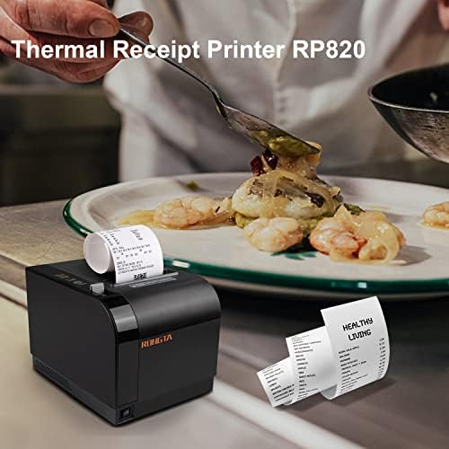 Rongta 80mm Thermal POS Receipt Printer Black - Image 5