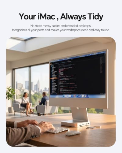 USB C HUB for iMac 24 inch M1/M3/M4 with M.2 NVMe 4TB SSD Enclosure - Image 5