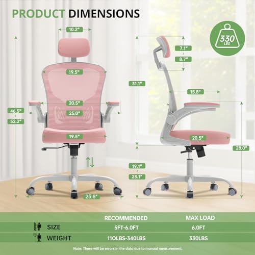 Synorla Office Chair|330LBS Capacity Ergonomic Desk Chair - Image 2
