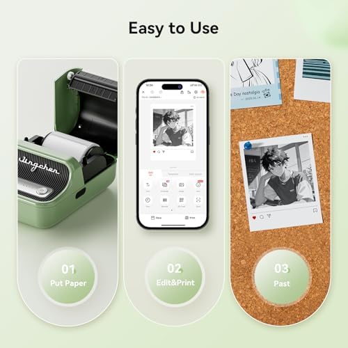 NIIMBOT B21 Pro 300 DPI Bluetooth Label Maker with Tape, Green - Image 6