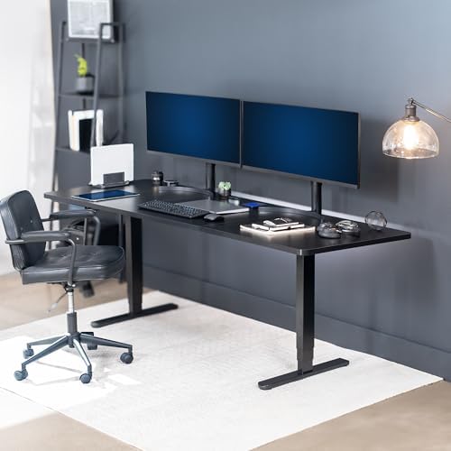VIVO Black 83 x 30 in Standing Desk, DESK-KIT-2B8B - Image 2