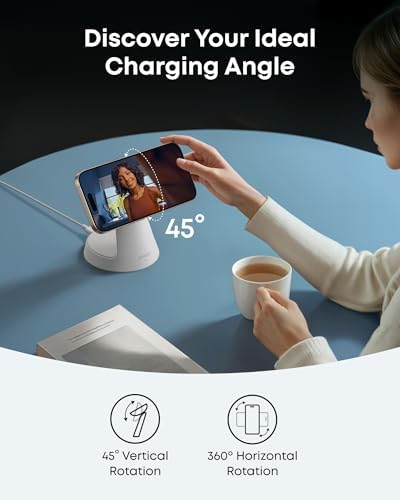 Anker MagSafe Charger Compatible, MagGo 3-in-1 Qi2 15W Charging Station - Image 6