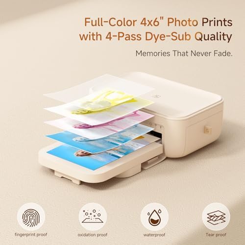 HPRT CP4100 4x6 Photo Printer with 54 Sheets & 1 Ribbons, Full-Color Photo - Image 4