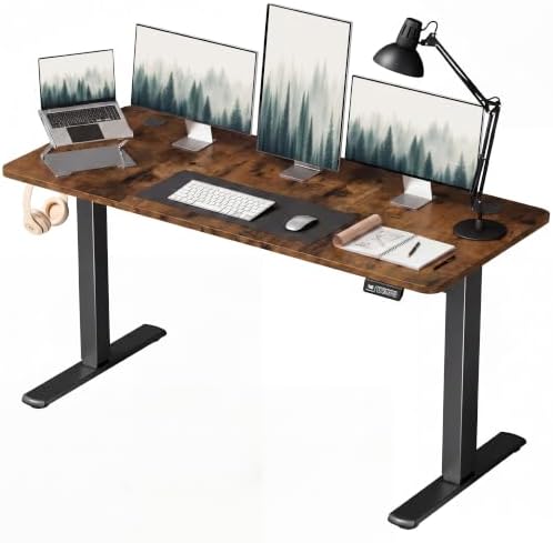 Furmax 55 Inches Electric Height Adjustable Standing Desk Home Office Desk by Furmax