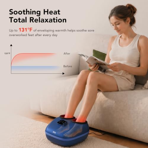 SKG YS100 Shiatsu Foot Massager with Heat for Plantar Fasciitis - Image 4