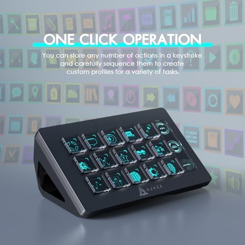 MANBASNAKE AKP153 Studio Deck, Stream Controller, 15 Macro Keys (Black) - Image 3