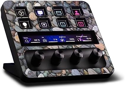 MightySkins Carbon Fiber Skin Compatible with Elgato Stream Deck + - Riverbed | Protective, Durable Textured Carbon Fiber Finish | Easy to Apply, Remove, and Change Styles | Made in The USA by MIGHTY+SKINS