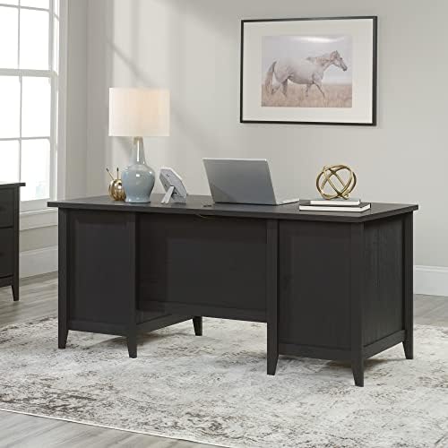 Sauder® Summit Station 66" W Executive Computer Desk, Raven Oak - Image 3