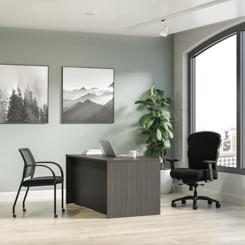 HON MOD Computer Desk, Office Desk with 6 Drawers, Slate Teak - Image 2