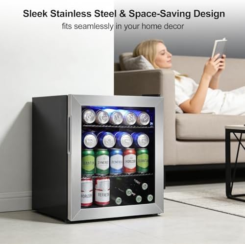 Mini Beverage Refrigerator Cooler -Small Beverage Fridge 1.4cu.ft - Image 3