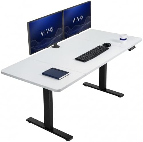 VIVO White 60 x 30 in Standing Desk, DESK-KIT-1B6W-30 by VIVO