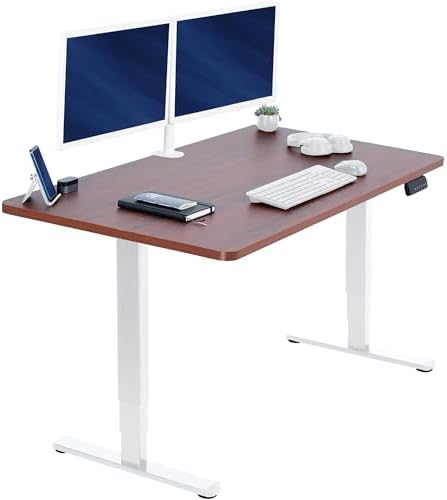 VIVO Dark Walnut 55 x 28 in Standing Desk, DESK-KIT-2W55D by VIVO