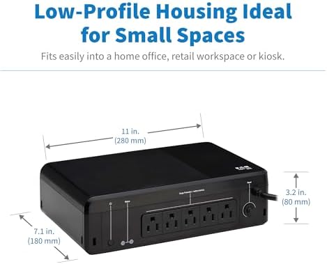 Eaton Tripp Lite BC850R 850VA Small UPS 450W Battery Backup Surge Protector - Image 4