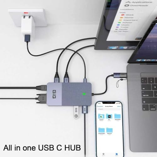 USB 3.0 Docking Station Dual Monitor,2*HDMI HUB Displaylink Dock for Laptop - Image 6