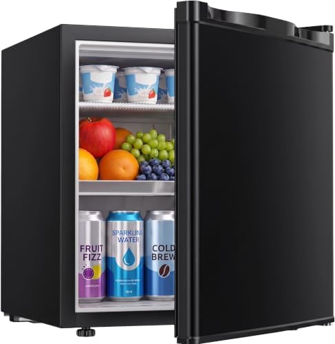 Feelfunn 1.7 Cu.Ft Mini Fridge with Freezer, Small Refrigerator, Black by Feelfunn