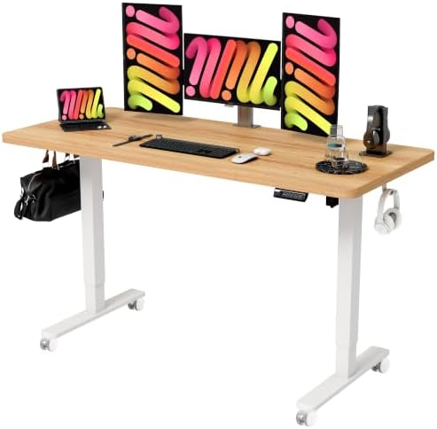 Monomi Electric Standing Desk 55"x24"Height Adjustable Sit Stand Desk by MONOMI