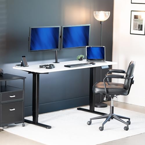 VIVO White 60 x 24 in Standing Desk, DESK-KIT-2B6W - Image 2