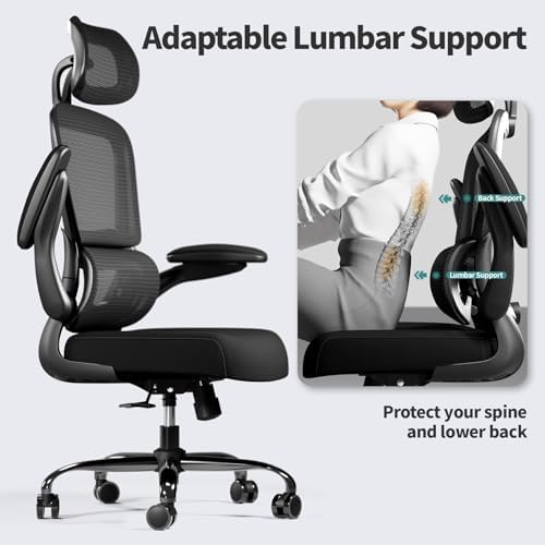TRALT Office Chair Ergonomic Desk Chair - Gaming Chair with Lumbar Support - Image 6