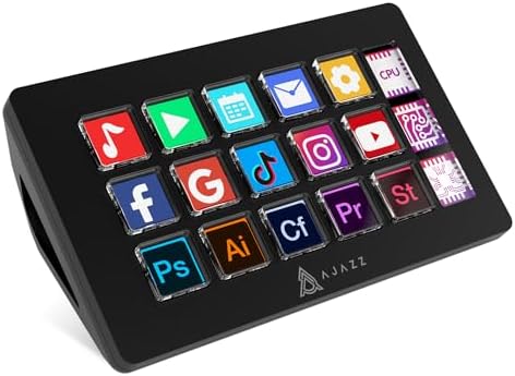 MANBASNAKE AKP153 Studio Deck, Stream Controller, 15 Macro Keys (Black) by ATTACKSHARK