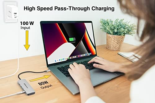 USB C Hub Docking Station 7 in 1 with 3 Gen 2 10Gbs Ports, 3 USB A 3.0 Ports, 1 USB C Power Delivery 3.0 with 5Gbs Data, Compatible with MacBook/Dell/HP/Lenovo Laptops - Image 4