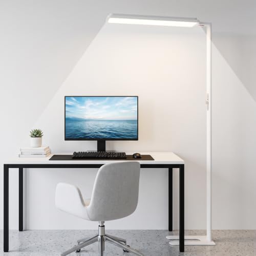 LED Floor Lamp 68inch Standing led Desk Light Eye-Caring Reading Study by Kaulsoue