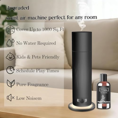 Waterless Essential Oil Diffuser, Scent Air Machine for Home with Hotel Scent Oil, Covers Up to 1000 Sq.Ft, Adjustable Mist & Timer, Hotel and Commercial Use - Image 3