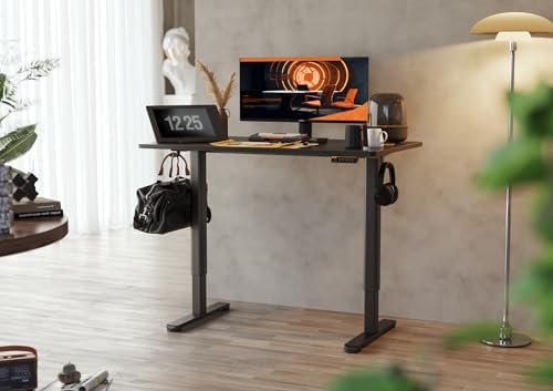 Claiks Electric Height Adjustable Standing Desk, 35x20 Inch, Black - Image 2
