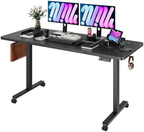 Monomi Electric Standing Desk 63"x28"Height Adjustable Sit Stand Desk by MONOMI