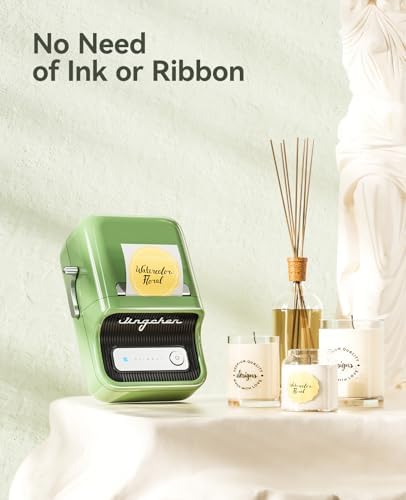 NIIMBOT B21 Label Maker, 2 Inch Bluetooth Thermal Label Printer, Green - Image 3