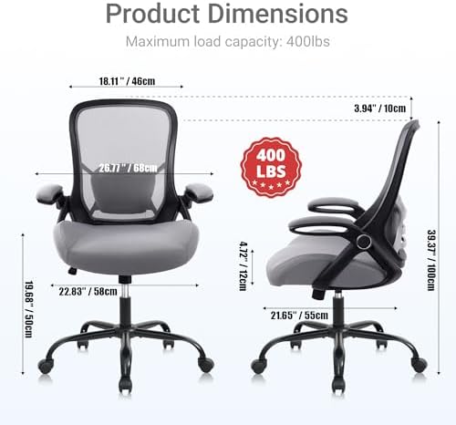 HYLONE Office Chair Big and Tall 400lbs Desk Chair - Image 3